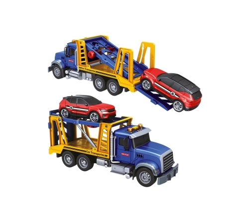 WOOPIE Laweta Ciężarówka Transporter Z Autkiem Światło Dźwięk