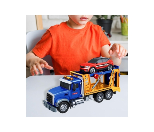 WOOPIE Laweta Ciężarówka Transporter Z Autkiem Światło Dźwięk