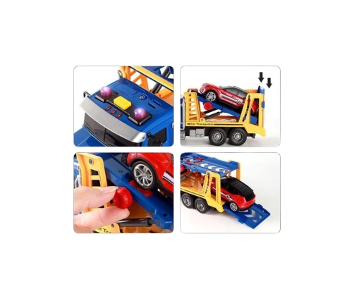 WOOPIE Laweta Ciężarówka Transporter Z Autkiem Światło Dźwięk