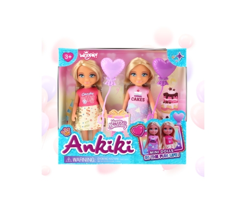WOOPIE ROYAL Zestaw Urodzinowy Dwóch Laleczek - Candy i Cakes
