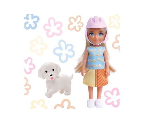 WOOPIE ROYAL Laleczka z Pieskiem i Hulajnogą