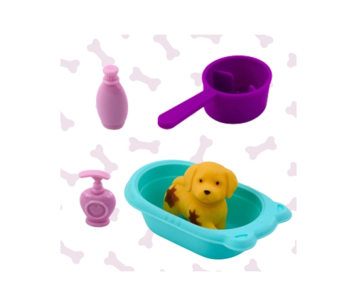 WOOPIE ROYAL Laleczka z Pieskiem Wanną i Akcesoriami Do Pielęgnacji Pupila