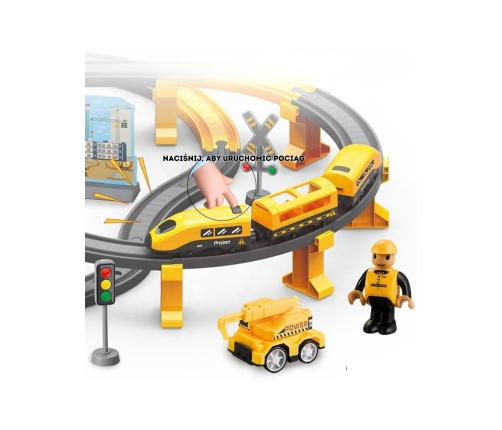 WOOPIE Kolejka Elektryczna Pendolino Zestaw 92el.