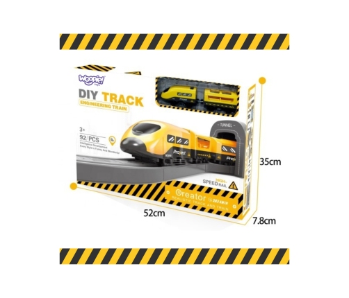 WOOPIE Kolejka Elektryczna Pendolino Zestaw 92el.