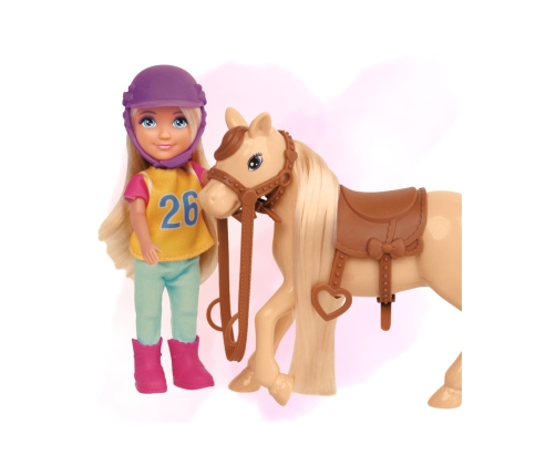 WOOPIE ROYAL Zestaw Laleczka Jeździec z Koniem