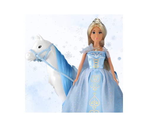 WOOPIE ROYAL Lalka Lodowa Księżniczka Lily i Magiczny Powóz Karoca Akcesoria