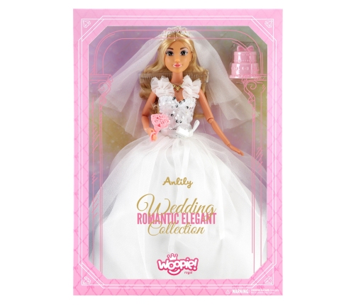 WOOPIE ROYAL Lalka Lily 30 cm Panna Młoda Suknia Ślubna Akcesoria