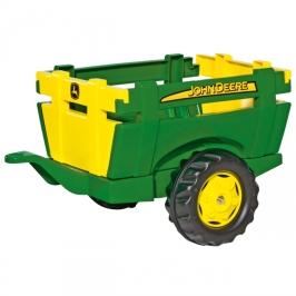 Rolly Toys rollyTrailer Przyczepa Farm JOHN DEERE Otwierane Burty