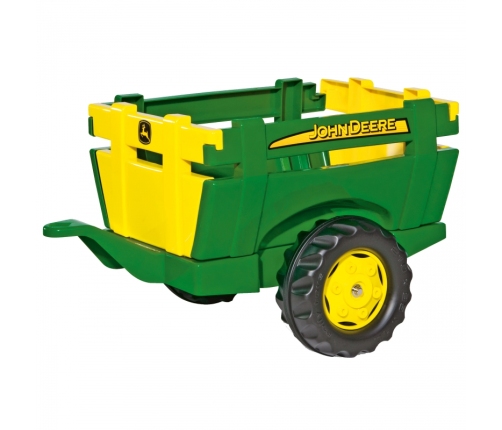 Rolly Toys rollyTrailer Przyczepa Farm JOHN DEERE Otwierane Burty