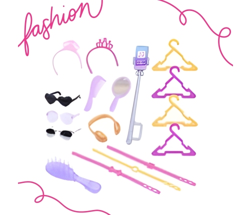 WOOPIE ROYAL Lalka Lili Modelka Stylistka Modowa z Akcesoriamii