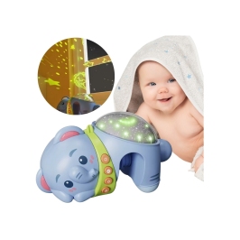 WOOPIE BABY Projektor Gwiazd Rzutnik Lampka Nocna dla Dzieci Słonik