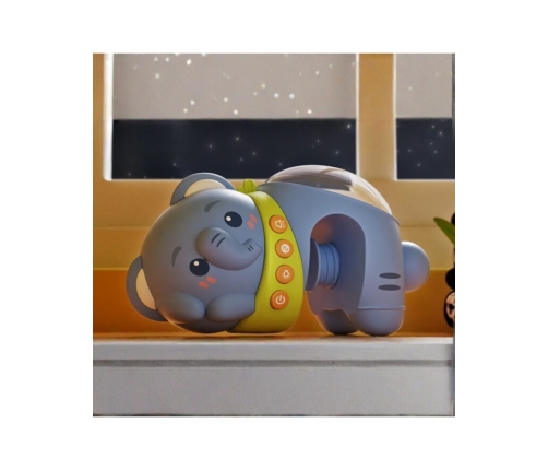 WOOPIE BABY Projektor Gwiazd Rzutnik Lampka Nocna dla Dzieci Słonik