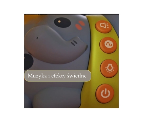 WOOPIE BABY Projektor Gwiazd Rzutnik Lampka Nocna dla Dzieci Słonik