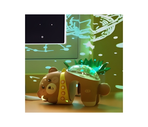 WOOPIE BABY Projektor Gwiazd Rzutnik Lampka Nocna dla Dzieci Miś