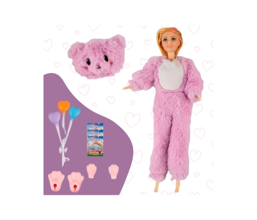 WOOPIE ROYAL Lalka w Przebraniu Różowego Misia Park Rozrywki