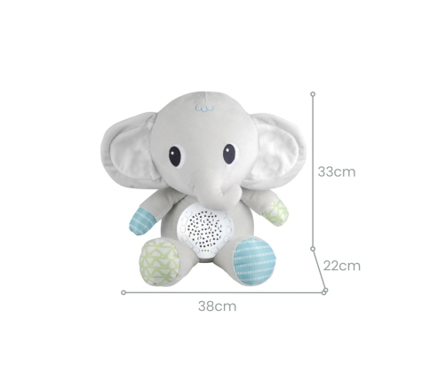 WOOPIE BABY Przytulanka Słonik Z Projektorem Uspokajacz 12 Melodii