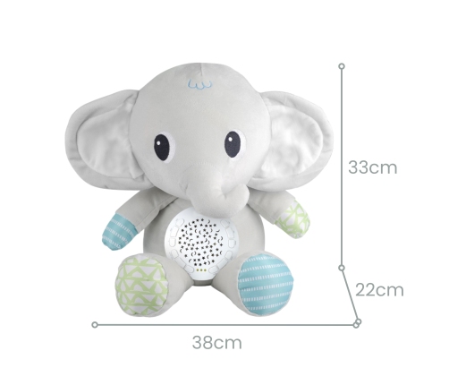 WOOPIE BABY Przytulanka Słonik Z Projektorem Uspokajacz 12 Melodii