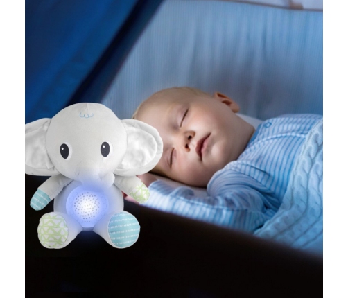 WOOPIE BABY Przytulanka Słonik Z Projektorem Uspokajacz 12 Melodii