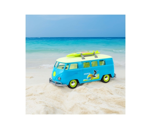WOOPIE Samochód Bus Surfing Klasyczny Niebieski Ze Światłem I Dźwiękiem Model