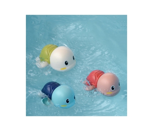 Woopie Żółw Żółwik Pływający Nakręcany Zabawka Do Kąpieli Niebieski