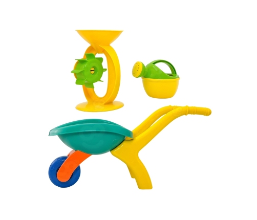 WOOPIE Taczka Ogrodowa Zestaw do Piasku 10 el.