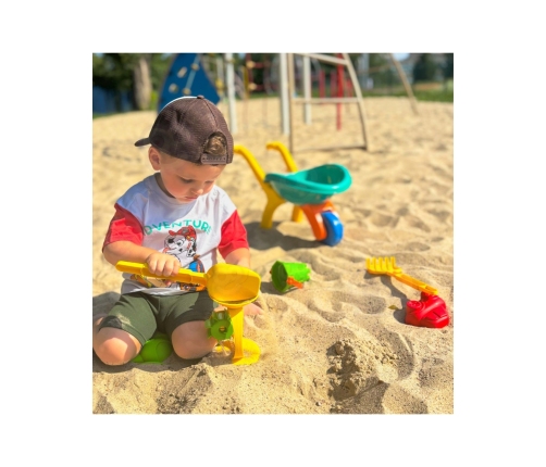 WOOPIE Taczka Ogrodowa Zestaw do Piasku 10 el.