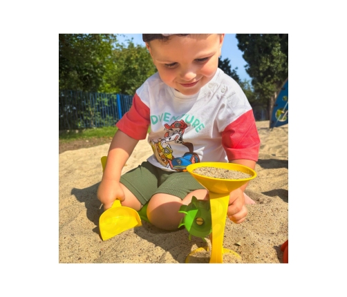 WOOPIE Taczka Ogrodowa Zestaw do Piasku 10 el.