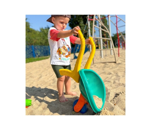 WOOPIE Taczka Ogrodowa Zestaw do Piasku 10 el.