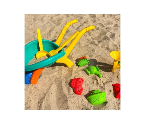 WOOPIE Taczka Ogrodowa Zestaw do Piasku 10 el.