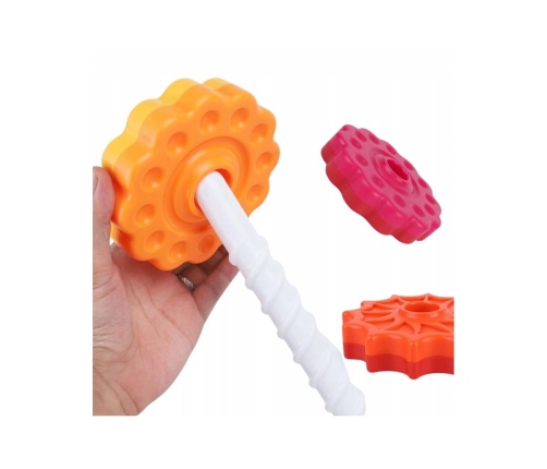 WOOPIE BABY Edukacyjna Piramidka Zakręcona Wieża Zwierzątka