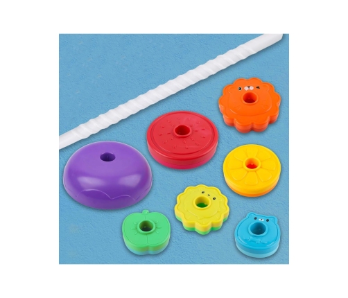 WOOPIE BABY Edukacyjna Piramidka Zakręcona Wieża Zwierzątka