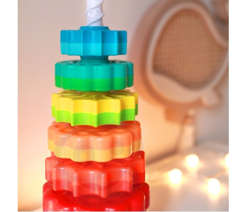 WOOPIE BABY Edukacyjna Piramidka Zakręcona Wieża