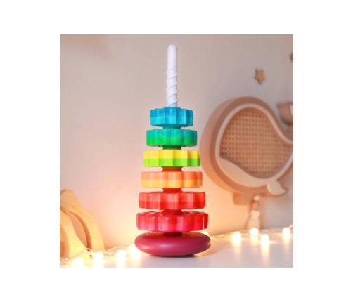 WOOPIE BABY Edukacyjna Piramidka Zakręcona Wieża