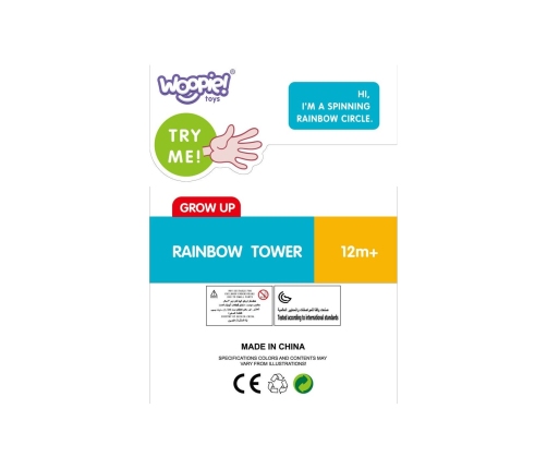 WOOPIE BABY Edukacyjna Piramidka Zakręcona Wieża