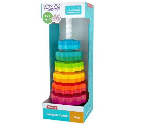 WOOPIE BABY Edukacyjna Piramidka Zakręcona Wieża