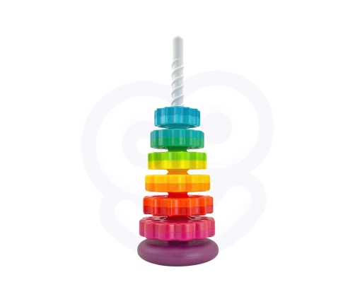 WOOPIE BABY Edukacyjna Piramidka Zakręcona Wieża