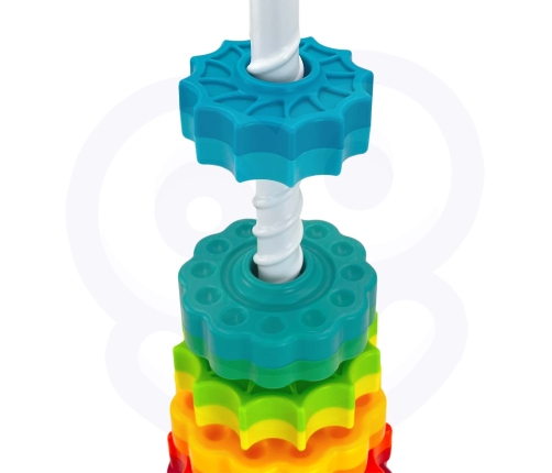 WOOPIE BABY Edukacyjna Piramidka Zakręcona Wieża