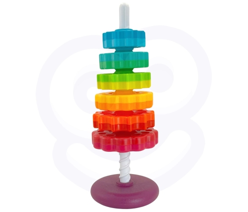 WOOPIE BABY Edukacyjna Piramidka Zakręcona Wieża