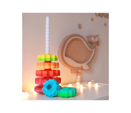 WOOPIE BABY Edukacyjna Piramidka Zakręcona Wieża