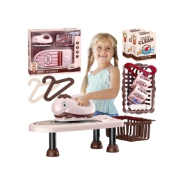 WOOPIE Zestaw do Prasowania 2w1 Deska Żelazko z Muzyką 7 el.