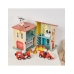 CLASSIC WORLD Remiza Strażacka Drewniana Garaż Auto Helikopter Figurki 13el.