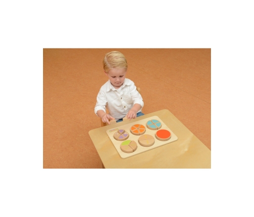 MASTERKIDZ Drewniana Układanka Matematyczna Ułamki