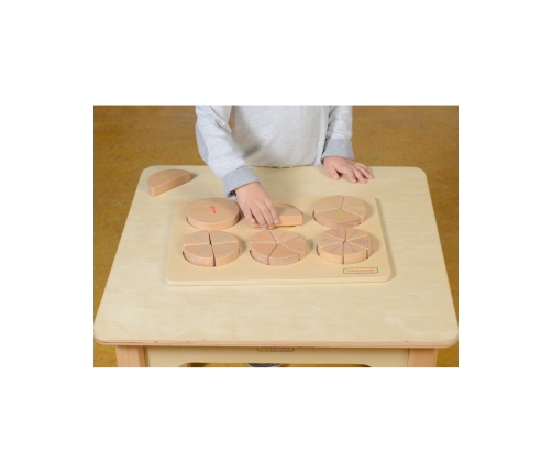 MASTERKIDZ Drewniana Układanka Matematyczna Ułamki