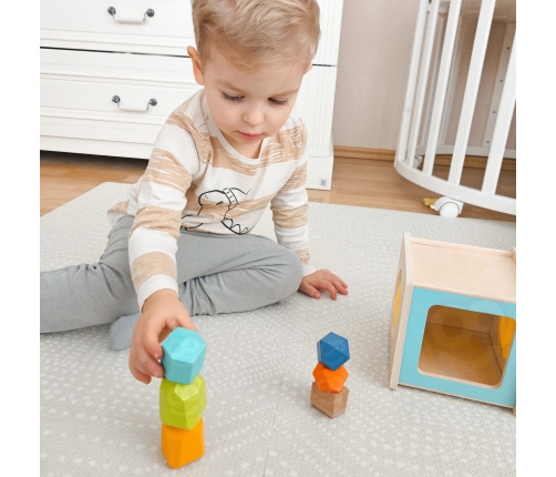 WOOPIE GREEN Box Pudełko XXL Montessori Edukacyjne 7w1 Sensoryczne 31-36 Mies. FSC