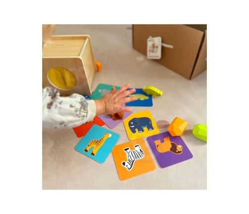 WOOPIE GREEN Box Pudełko XXL Montessori Edukacyjne 7w1 Sensoryczne 31-36 Mies. FSC