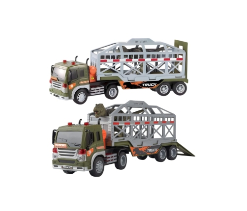 WOOPIE Ciężarówka Transporter Dinozaurów Auto z Dźwiękiem i Światłem