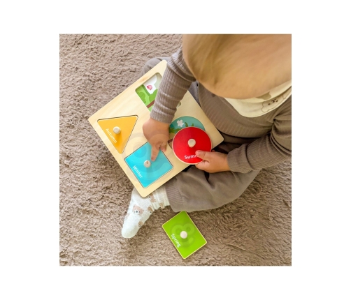 WOOPIE GREEN Pudełko Box 6w1 13-15m Montessori Edukacyjne Sensoryczne FSC