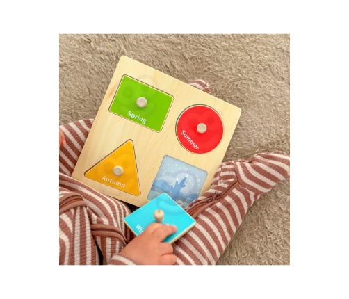 WOOPIE GREEN Pudełko Box 6w1 13-15m Montessori Edukacyjne Sensoryczne FSC