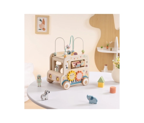 WOOPIE GREEN Drewniana Kostka Aktywności Samochód Terenowy Safari FSC