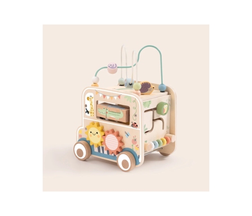 WOOPIE GREEN Drewniana Kostka Aktywności Samochód Terenowy Safari FSC